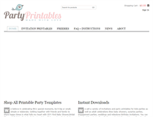 Tablet Screenshot of party-printables.com